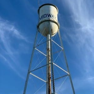 Midway water tower