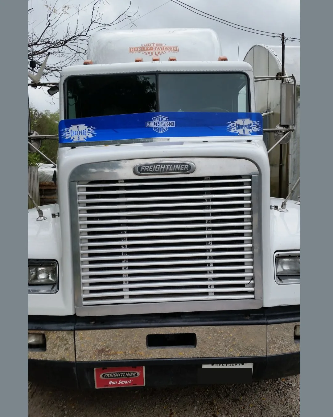 A semi truck used to move early hemp plants from Eastern Kentucky to Lexington in 2014.